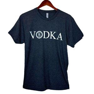 Tito's Handmade Vodka T-Shirt Men's/Unisex Classic Logo Gray Black Tee Small